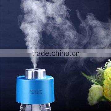 Portable Mini Air Diffuser USB Bottle Cap Humidifier With LED Night Light photo-3