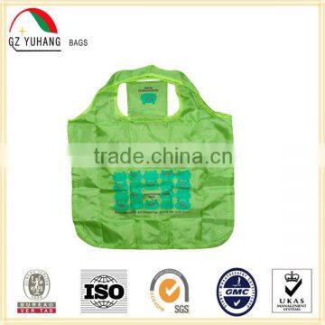 Waterproof 210 D nylon foldable bag with small pocket