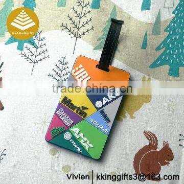 Factory directly sale price custom pvc cartoon hotel luggage tag wholesale