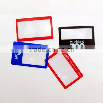 Hottest product custom plastic business cards magnifying jars