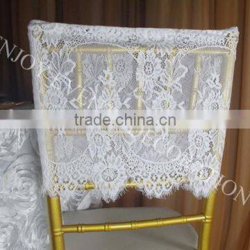 YHC#76 lace back cover polyester banquet wedding wholesale cheap chiavari chair cover