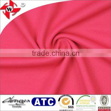 Chuangwei 100% polyester knit moisture wicking UV resistant outdoor mesh fabric for sports