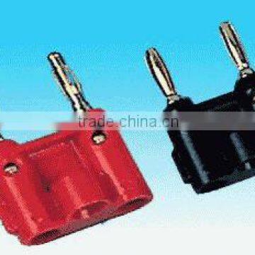 nickel plating dual banana plug and jack connector