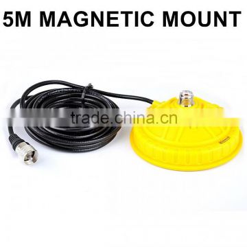 KINNOTA BMW58 5m SO239 YELLOW Magnetic ANTENNA BASE For Car Mobile Radio