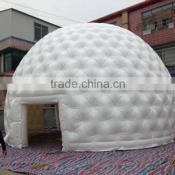 Latest large one layer inflatable dome clear tent for projection, air dome 3D marquee