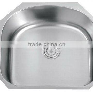 Round Corner Single Bowl Kitchen Sink