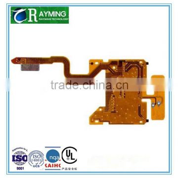 PI material Gold fingers yellow Covering film Flex PCB board