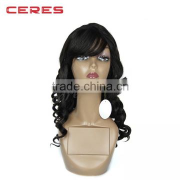 lace front synthetic wig accept paypal silk straight 1B color synthetic hair wig