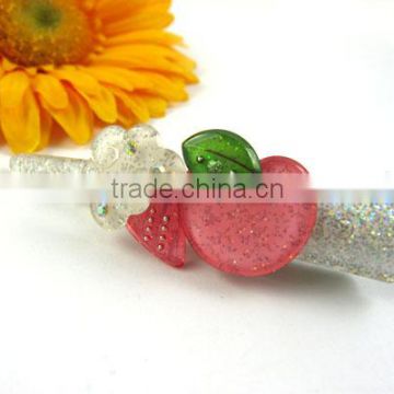 New Hair Clip Acryl Rhinestone Fruit