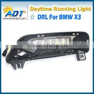 Super bright led daytime running light for bmw x3 long life span 50000hours