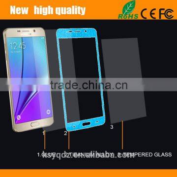 2.5D Titanium Alloy Brushed Metal Tempered Glass Screen Protector for Samsung Galaxy Note 3 photo-5