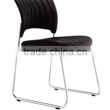 Ladder back leather chair no wheels 8012