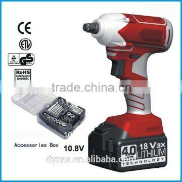 2014 hot selling 18V Li-ion Battery impact universal wrench