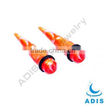 UV acrylic ear taper plugs jewelry with pretty color