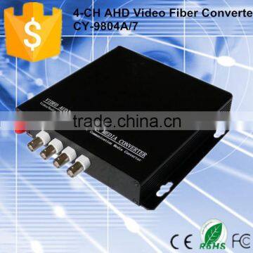 4 channel HD TVI signal optic transceiver