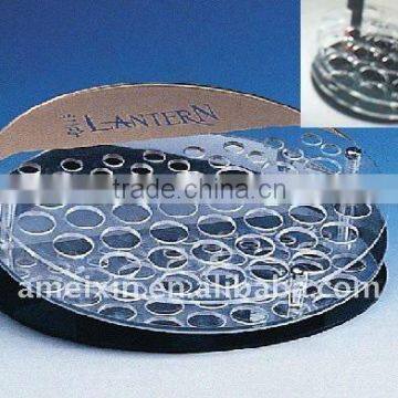 Round Acrylic Display Tray For Cosmetics