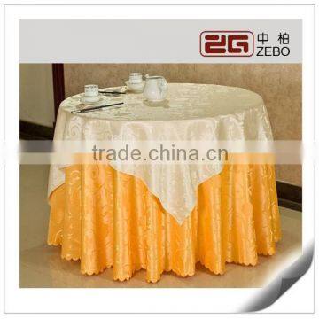 Best Quality Jacquard Fabric Restaurant Used Round Table Clothes in Guangzhou