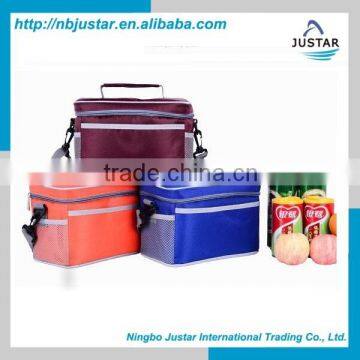 Promotional Factory Supply Polyester Material Whole Foods Trendy 12 Cans Lunch Cooler Bag Keep Your Food Hot or Cold