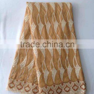 100%cotton voile lace fabric