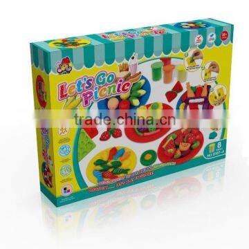 Popular Playdough game with childrens picnic modeling clay