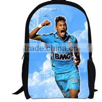 Popular Durable Backpack for fans with football star pattern