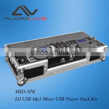 MSD-5 PK USB Mp3 Audio DJ Mixer/ USB Player Pack Kit