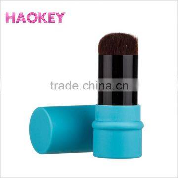 single black plastic handle cheeks cosmetic brushes tool