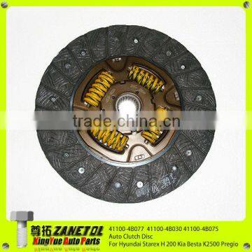 41100-4B077 41100-4B030 41100-4B075 Auto Clutch Disc For Hyundai Starex H 200 Kia Besta K2500 Pregio