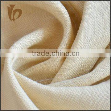 2016 new design China supplier pure linen flax fabric 9*9 200gsm for Garment