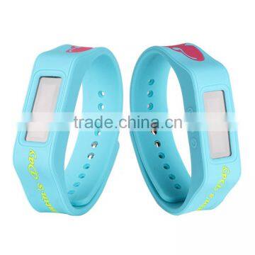 OEM design various silicone wristband heart rate monitor pedometer                        
                                                Quality Choice