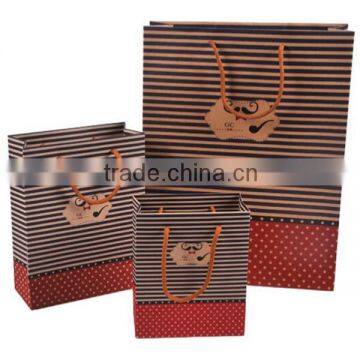 Cute Mustache Brown Paper Shopping Bag