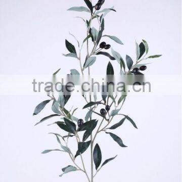 Artificial Flower Olives Spray x3 W/14 Olives & 82 Leaves