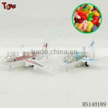 small plane pull back toy candy