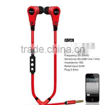 stylish mobile phone earphone with 3.5 mm plug