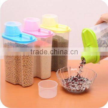 2.5L High Production food grade plastic container organize storage kitchenware Coarse grain storage