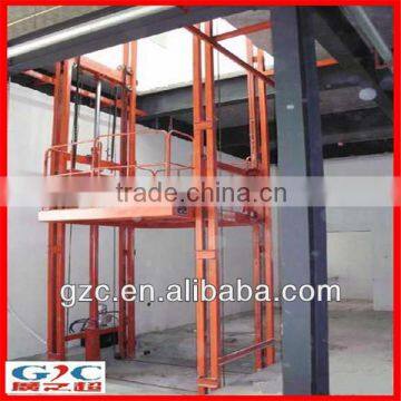 Vertical Chain Guided Hydraulic Cargo Lift