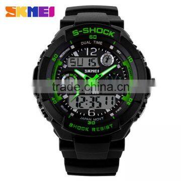 2016 Hot Selling SKMEI Double Movement Sport Watch LED Digital Waterproof S SHOCK Men Watches