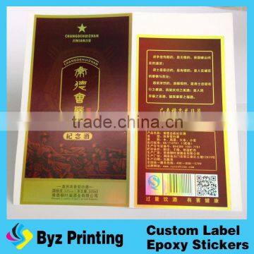 Gold foil letter stickers adhesive gold stamping label stickers