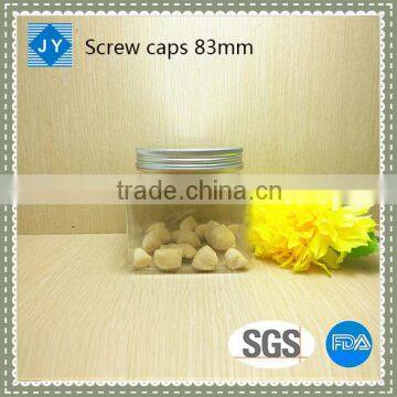83 mm aluminum/ pp plastic srew caps for olive oil/ spice/cosmetic/candy/honey/jam/hair production/beauty cream