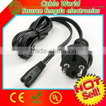 Hot Sell! Europe AC Power cord CEE7/7 to IEC C7 VDE approved