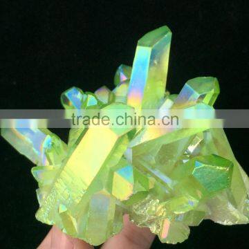 Large Green Electroplating Crystal Cluster for Selling photo-4