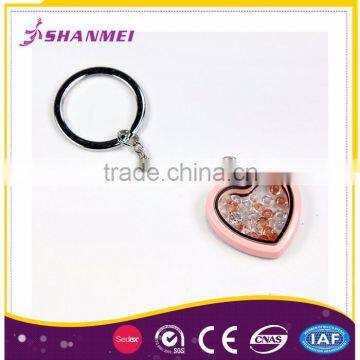 Professional Manufacturer Artistic Custom Logo Heart Shaped Colorful Key Chain