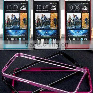 10 Colors Ultra-thin Aluminum Metal Bumper Frame Case Cover for HTC ONE M7