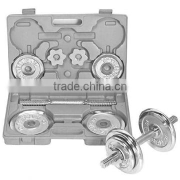 chrome dumbbell set