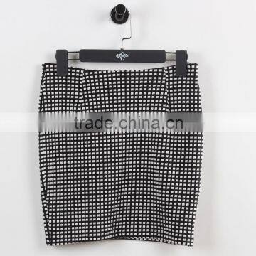 F5S43018 Latest Fashion Women Check Grid Mini Skirts photo-5