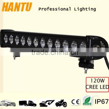 120w single row light bar 22.5'' led light bars 10w spot beam light bar