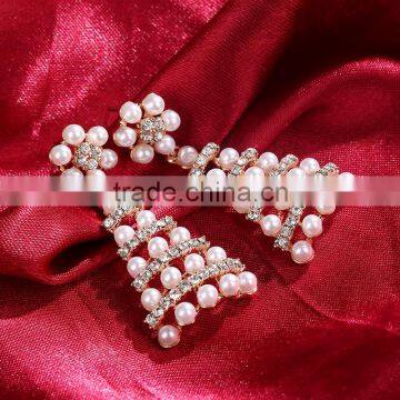 Pearls With Crystal Fashion Earring Designs New Model Earrings photo-3