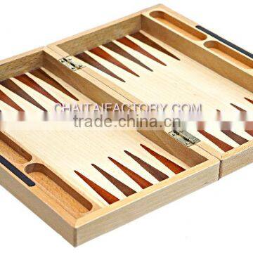 High Quality Classic Folding Backgammon with INLAID WOOD