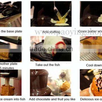 5pcs Fish Waffle Commercial Use Non-stick LPG Gas Ice Cream Taiyaki Maker photo-5
