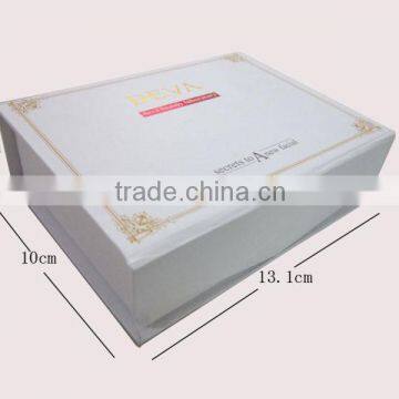 Pure white book shape pretty storage boxes with magnet